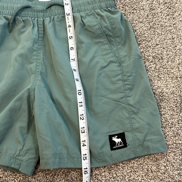 Abercrombie kids safe green drawstring shorts size 13/14 - Picture 8 of 8